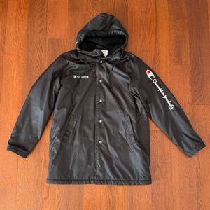 Champion Supreme Stadium Parka Black No Back Logo size L